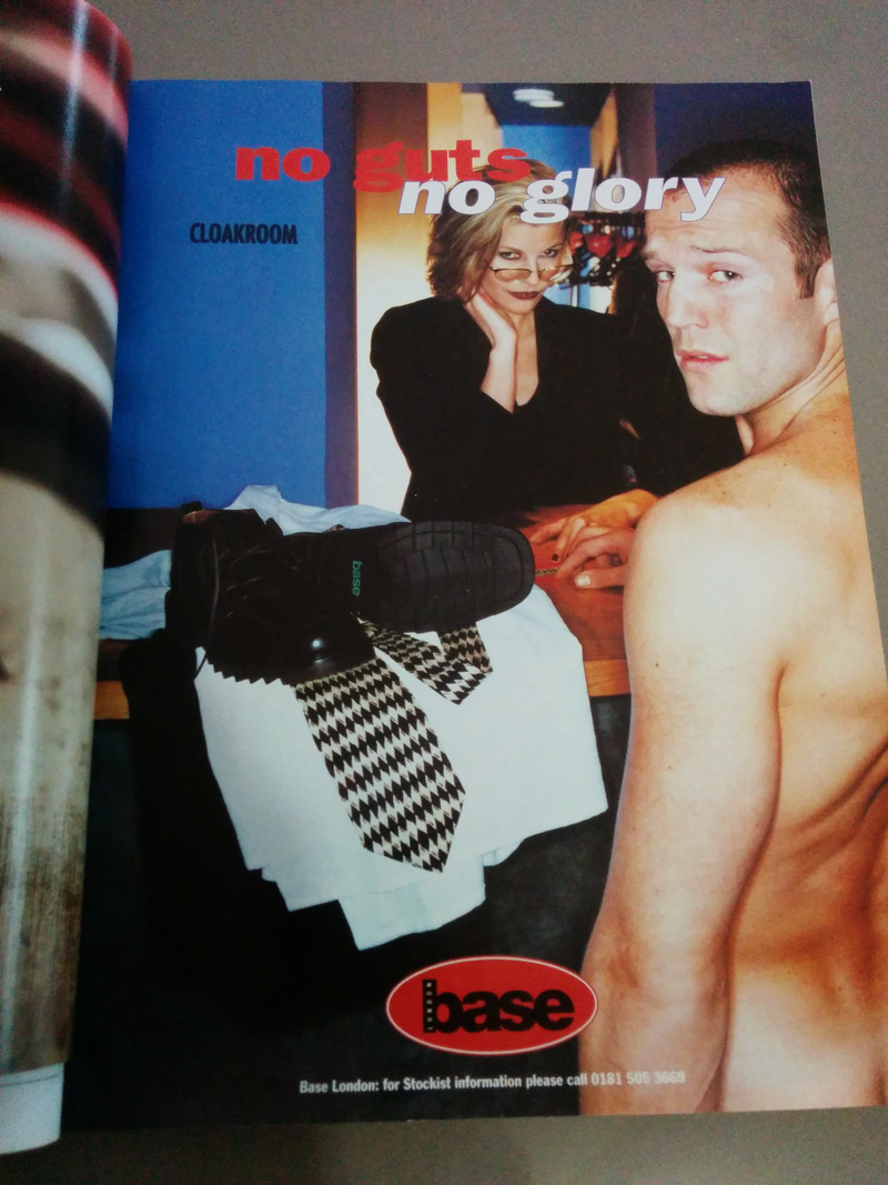 Illustration for article titled Lara Croft And Jason Statham Were Both Models In A 1997 Men's Mag